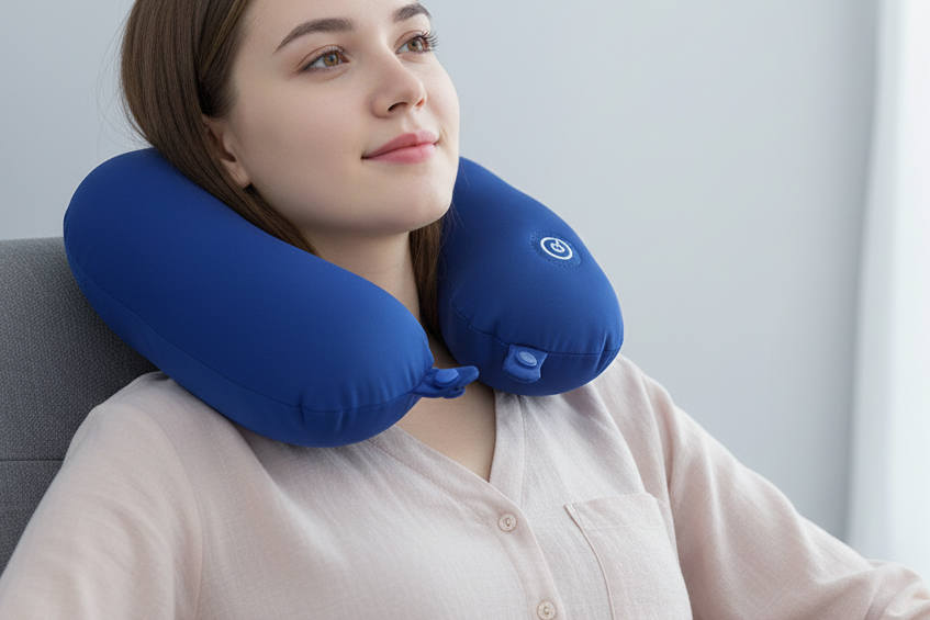 U-Shaped Eco-Friendly Particle Neck Massage Pillow